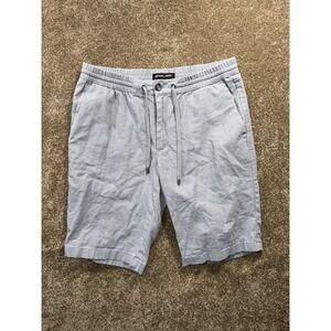 Mens MICHAEL KORS Linen Blend Shorts Sz 34 - Elastic Drawstring